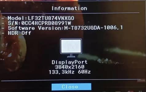 32 inch 4k 60hz  Samsung