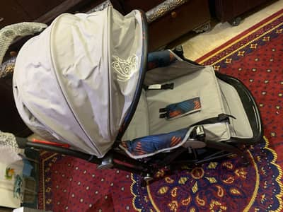 Brand New Baby Pram/Stroller with Packed Tyres & Hanging Toys – Never