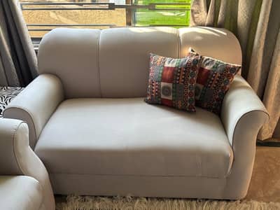 smokey grey sofa set