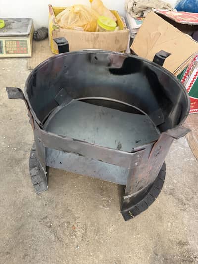 Commercial Kadai Bhatti / Fast Food Burner Stand - Heavy Duty