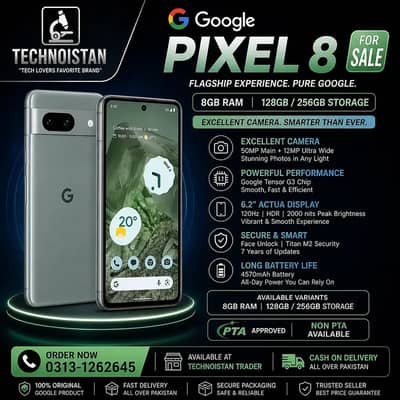 Google Pixel 8 for Sale | Excellent Camera Phone | 8GB RAM | 128GB