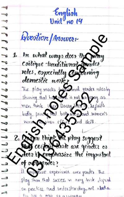 1st Year English Notes PDF | 2/2 Marks | Punjab Board 2026