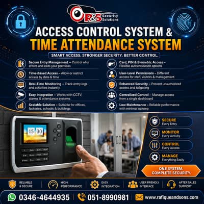 Access Control & Time Attendance System – Smart Security Solution