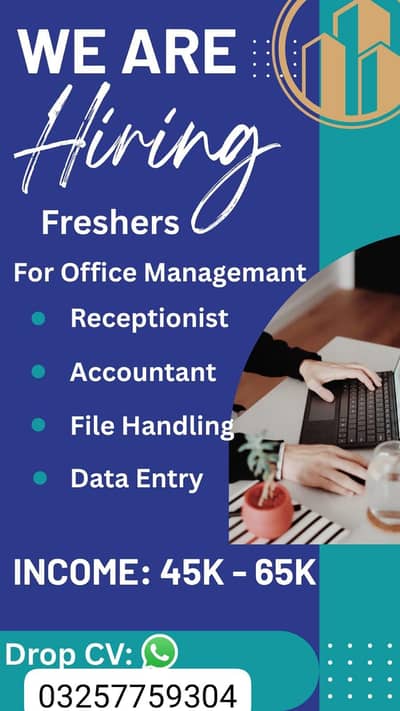 Jobs available for freshie and Experienced