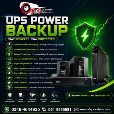 APC UPS Power Backup System Solution And Service