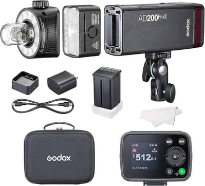Godox AD200Pro 200Ws TTL HSS Pocket Flash for Photography Studio Light