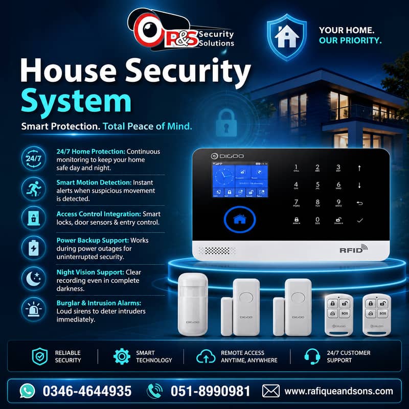 Smart Wireless House Security System solution & Service 0