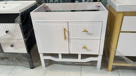PVC vanities and tile vanities available
