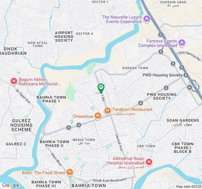 A Beautiful Location Sun Face Plot Is Available For Sale In National Police Foundation Sector 09 Islamabad