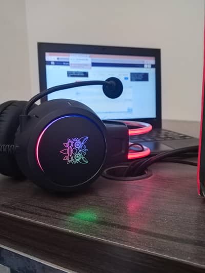 X15 pro Gaming headset With RGB Running Lights