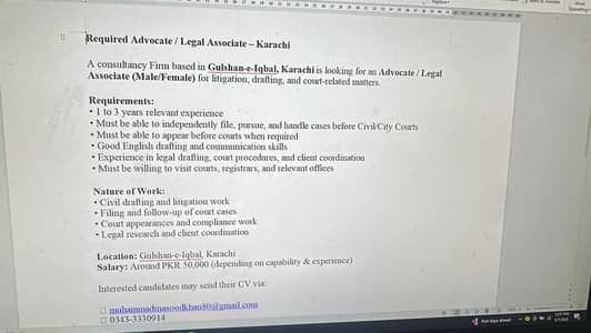 Legal Associate