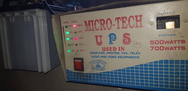 700 waat coper ups  with battery  Battery is Good condition long bacup