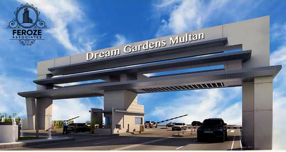 5 Marla Residential Plot For Sale In Dream Gardens Phase 2 (Inter City) Bosan Road Multan.