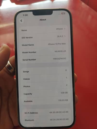 iphone 13pro max 128gb 92 heath