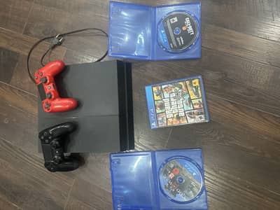 PS4 1TB (1200 Series) – Non-Jailbreak + 2 Controllers +3 games