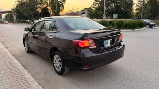 Toyota Corolla gli 2012 model Islamabad number