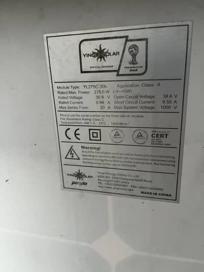 4 solor panel 2 /280. and. 1/380 . and 1/ 275