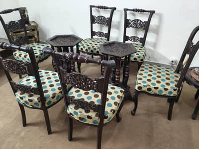 chinioti dinning table with 6 chairs