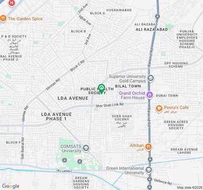 KANAL PLOT AVAILABLE IN PUBLIC HEALTH SOCIETY BLOCK B IN A VERY HOT LOCATION IN LAHORE