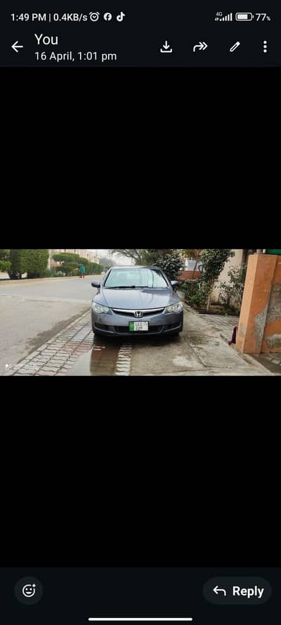 Honda civic reborn 2010 is up for sale.