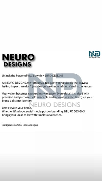 Make your custom logos with Neuro Designs.