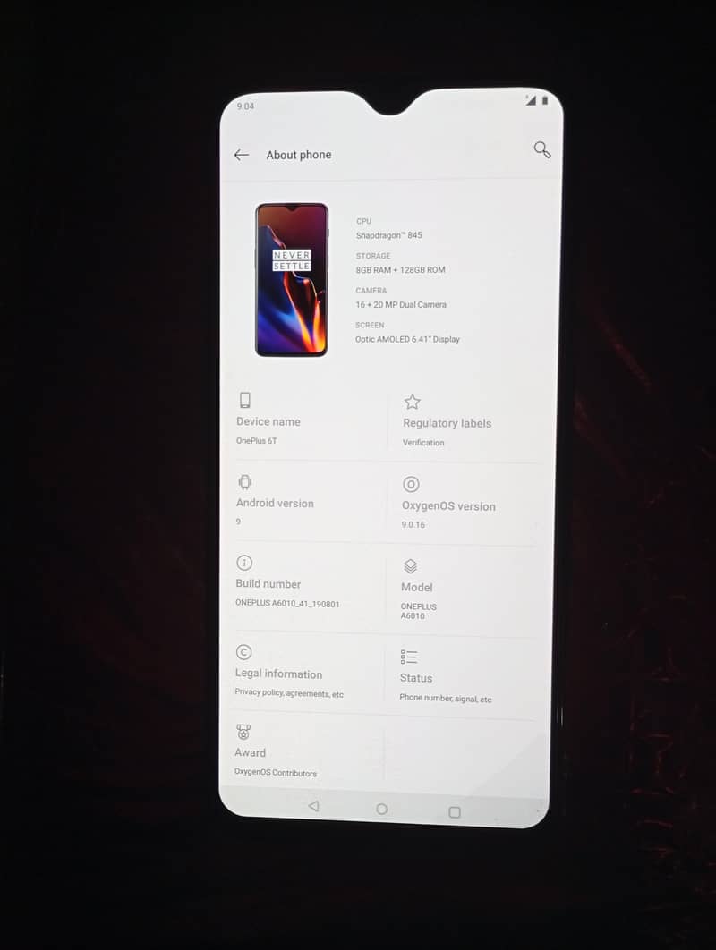 OnePlus 6T 0