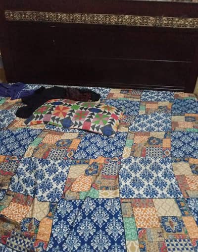 good condition bed without mattress