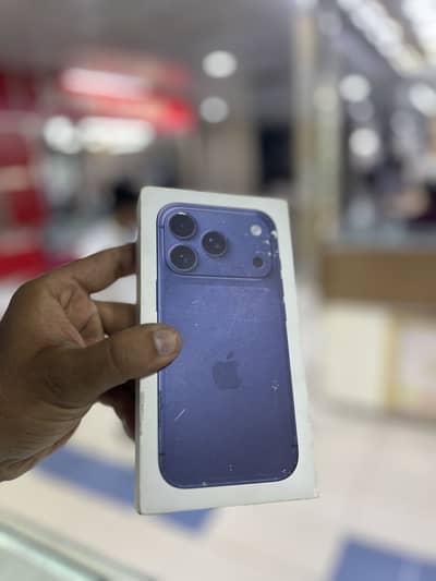 Iphone 17 pro box pack Jv Blue 256Gb now available