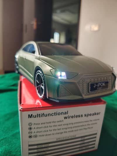 Jipok Bluetooth speakers metal green audi car