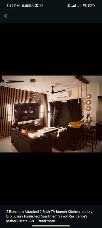 1 BED FURNISH APARTMENT AVAILABLE TONIGHT BASIS WEEKLY BASIS FOR RENT IN ISLAMABAD F11