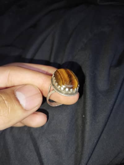 Tiger Eye stone ring