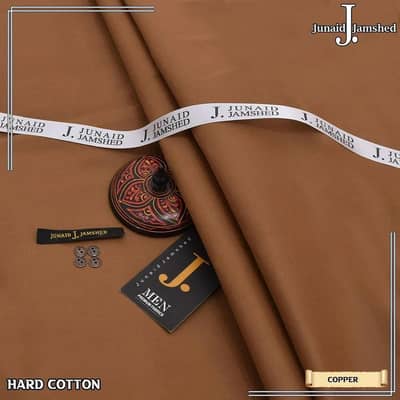 Copper Hard Cotton Unstitched Suit for Men