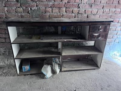 2 racks and 2 counter for sale