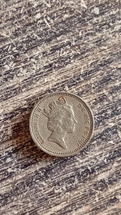 ONE POUND ELIZABETH