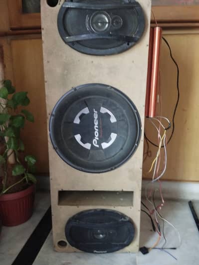 Payoneer woofer speakers with amplifier, bass tube