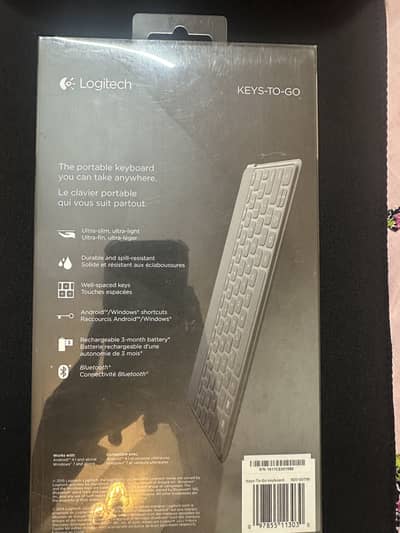 Logitech keys to go portable keyboard