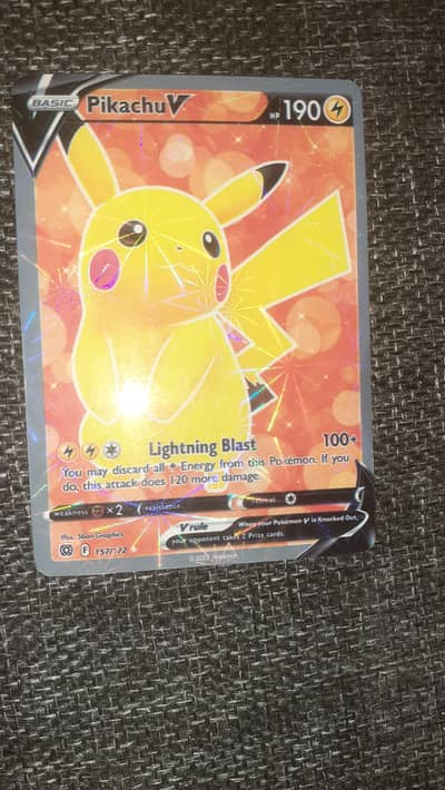Pokemon card (Pikachu V)