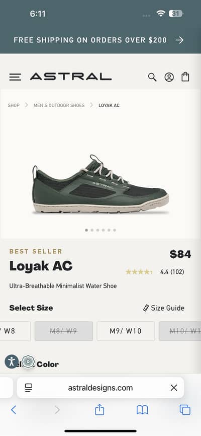 Astral shoes for men