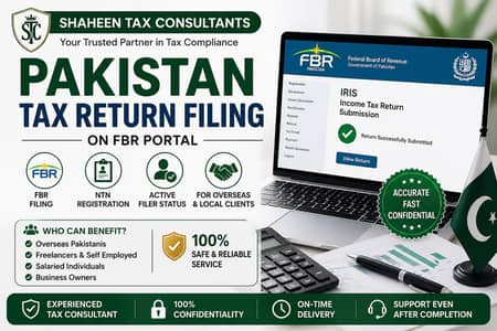 Income Tax Filer , Sales Tax , NTN Registration