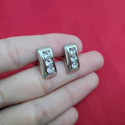 Silver cufflinks