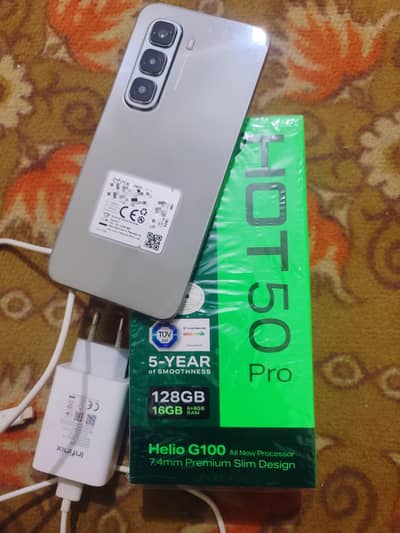 Infinix Hot 50 Pro Helio G100 8/128 box and original charger
