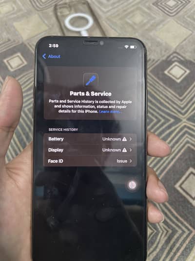 Iphone 11 promax jv 64 gb face id issue panel change but good quality