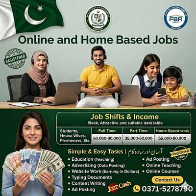 Online job/part time/ home job/ website working/ Data Work/Advertising