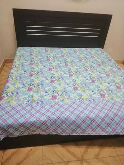 bed with mattress