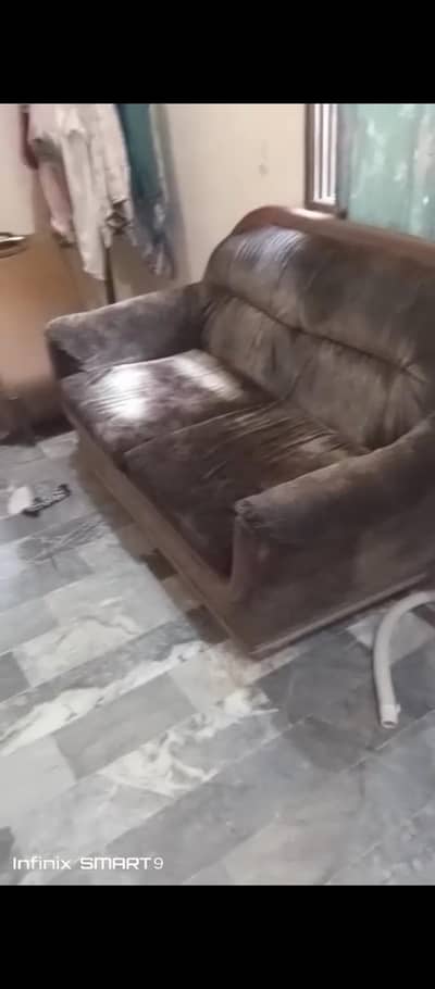 6 seater sofa set wooden