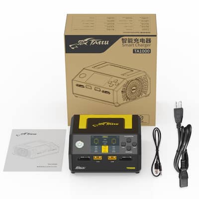 Tattu TA1000 Dual-channel Charger 25A*2 1000W for 1S-7S Drone Battery