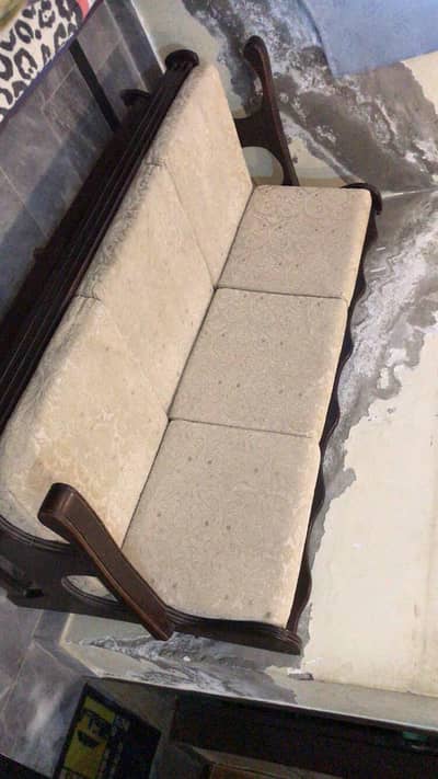 Wooden sofa 5 seater