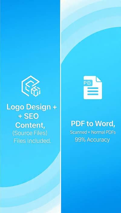 Logo Design | PDF Edit | Word Format | Fast Delivery