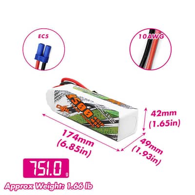 CNHL 9500mah, 5000mah, 4500mah,2200mah 3s,4s,6s battries