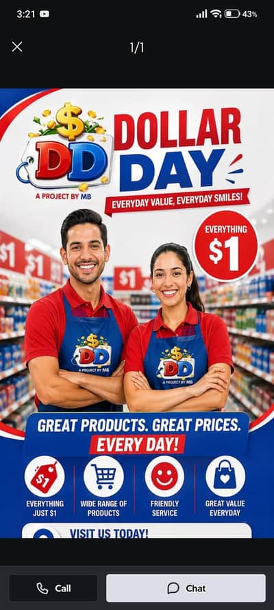 dollar store sales person